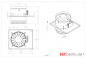 Preview: Haubeneinbau-Rohrventilator 3.360 m³/h, Ø 350 mm
